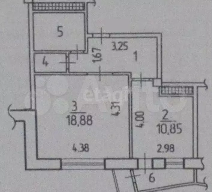 1-к. квартира, 37,4 м, 5/9 эт. - Фото 0