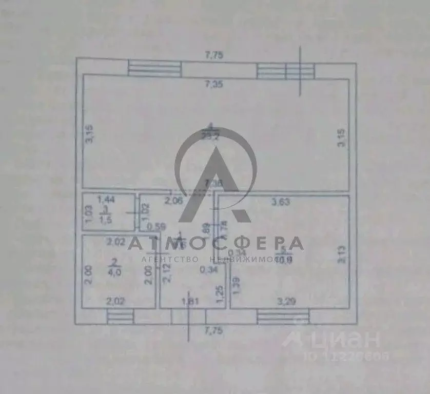 Таунхаус в Краснодарский край, Апшеронск Комсомольская ул., 133 (47 м) - Фото 2