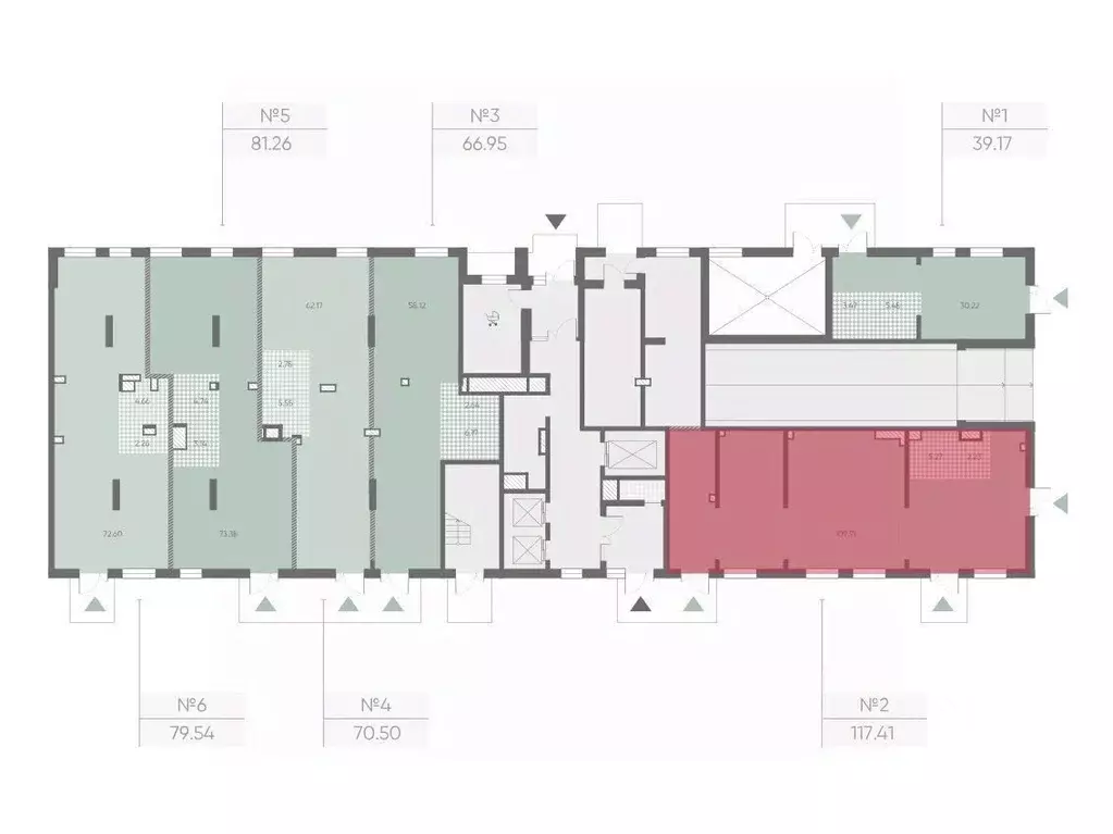 Офис в Санкт-Петербург Морская миля жилой комплекс (117 м) - Фото 2