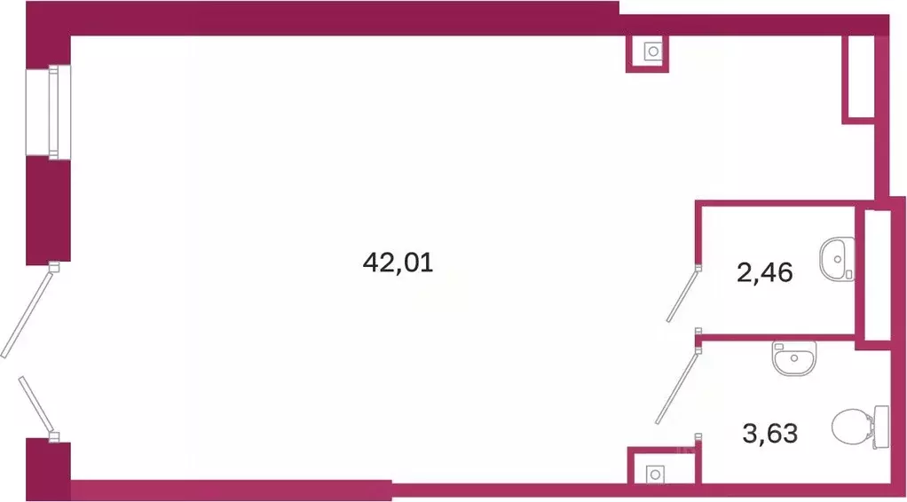 Помещение свободного назначения в Санкт-Петербург Курская ул., 27В (48 ... - Фото 1