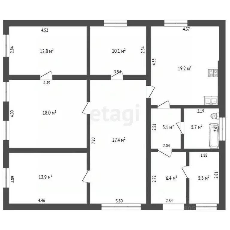 Дом в Ростовская область, Матвеево-Курганский район, Анастасиевское ... - Фото 2