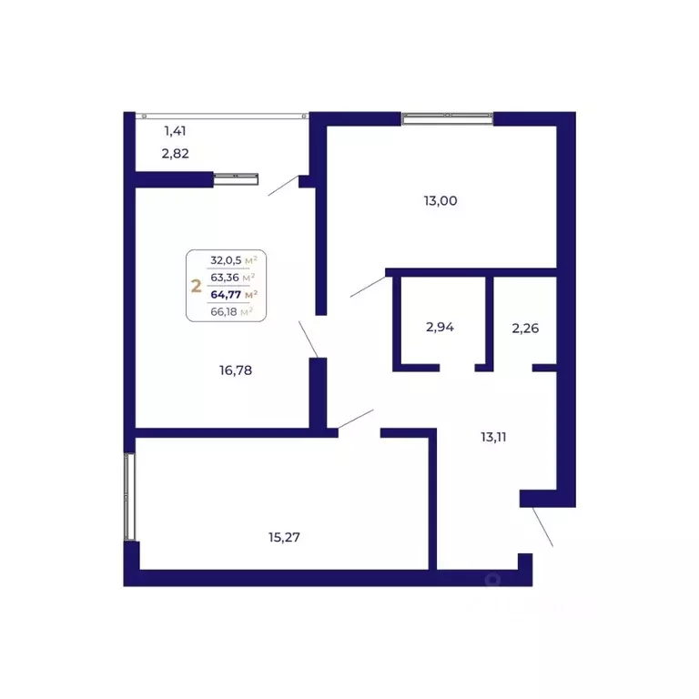 2-к кв. Башкортостан, Уфа Затон-Восточный жилрайон, Паруса жилой ... - Фото 1