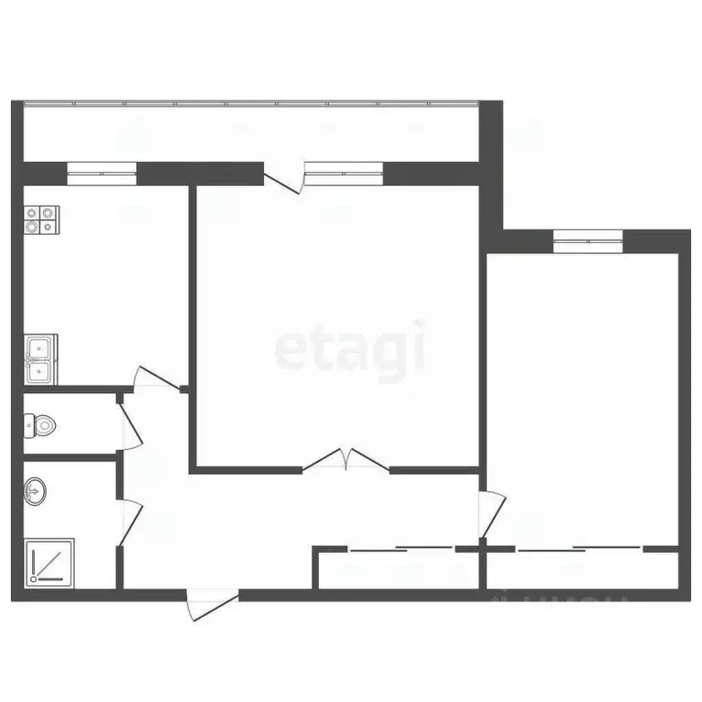 2-к кв. Тюменская область, Тюмень Широтная ул., 148к1 (47.7 м) - Фото 1