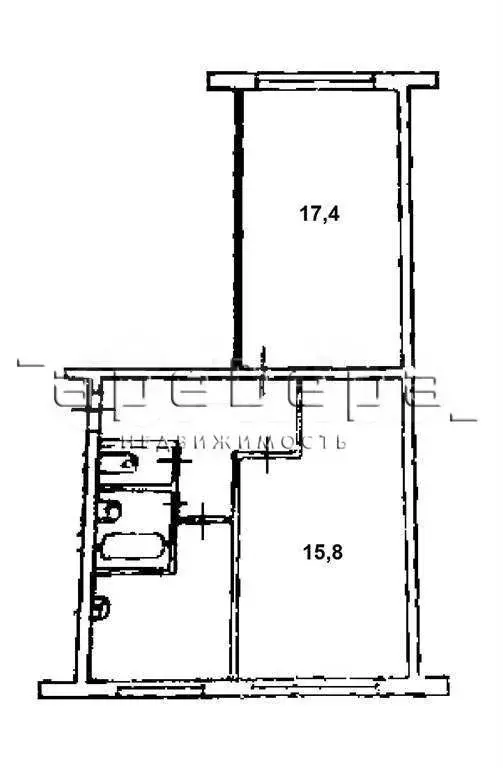 2-к. квартира, 49 м, 4/5 эт. - Фото 0