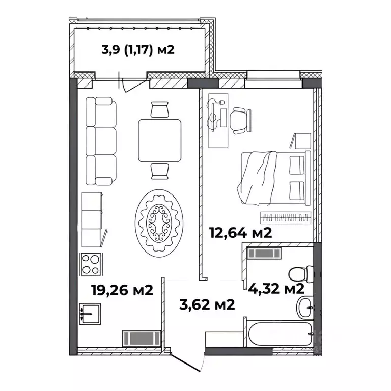1-к кв. Ярославская область, Ярославль ул. Старая Костромская, 4 ... - Фото 1