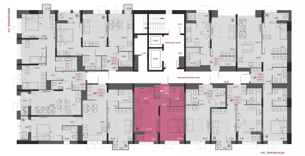 1-к кв. Пензенская область, Пенза Форт жилой комплекс (41.39 м) - Фото 2