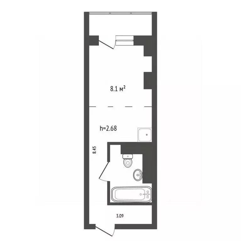 Студия Красноярский край, Красноярск Судостроительная ул., 27В (22.8 ... - Фото 2