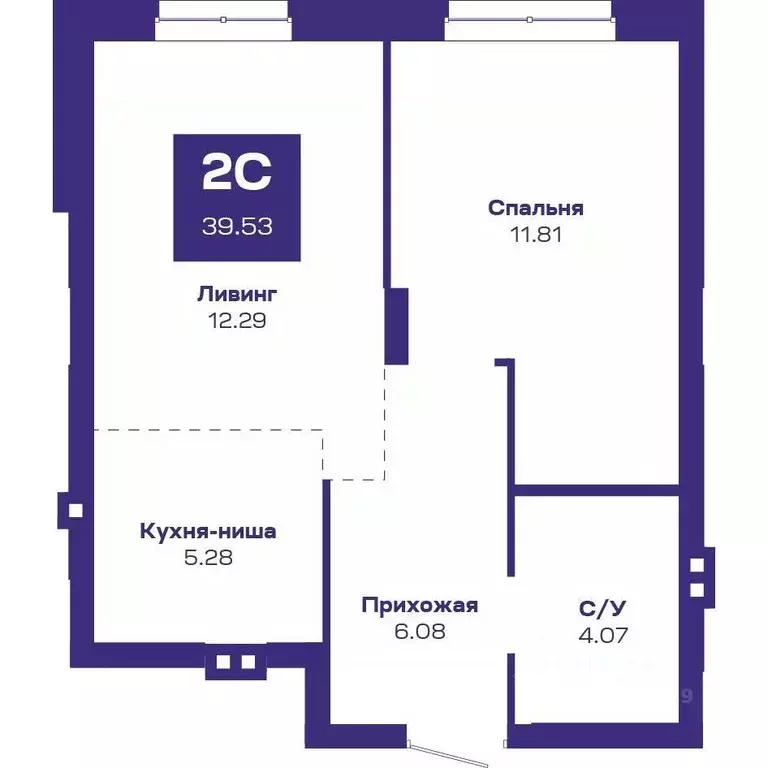 2-к кв. Новосибирская область, Новосибирский район, Краснообск рп ... - Фото 1