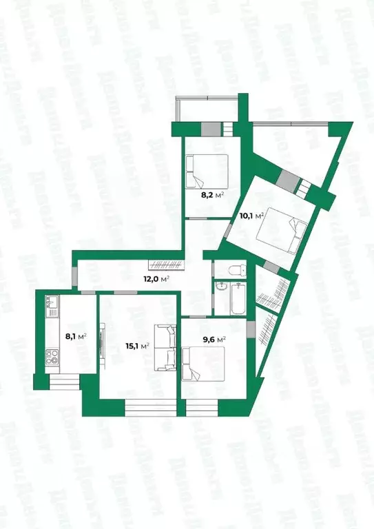 4-к кв. Кировская область, Киров ул. Лепсе, 54 (71.8 м) - Фото 0