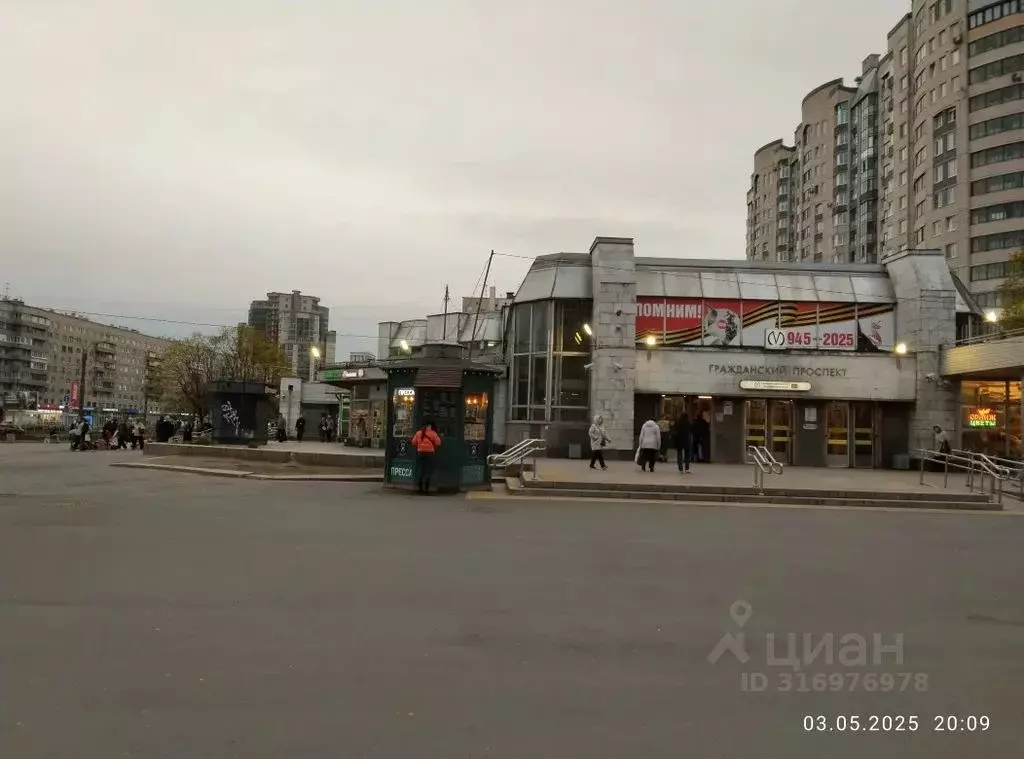 1-к кв. Санкт-Петербург Гражданский просп., 113к3 (35.0 м) - Фото 0