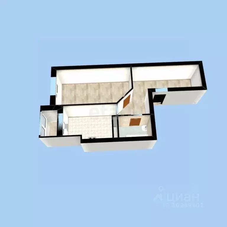 1-к кв. Башкортостан, Уфа Караидельская ул., 54/1 (39.1 м) - Фото 2