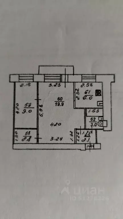 2-к кв. Кировская область, Киров ул. Владимирская, 167 (42.8 м) - Фото 0