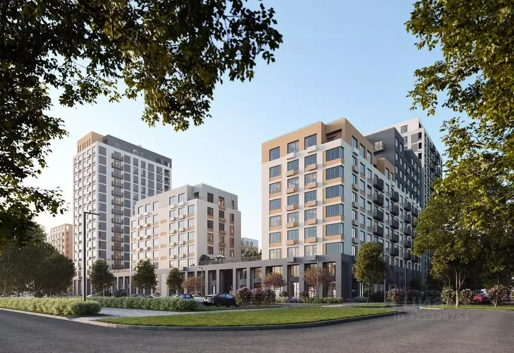 2-к кв. Тюменская область, Тюмень ул. Андрея Бушуева, 1 (65.9 м) - Фото 2