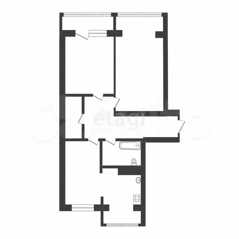 3-к. квартира, 96,8 м, 5/8 эт. - Фото 0