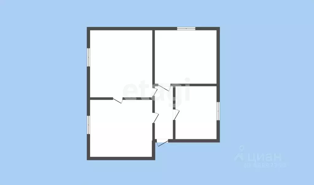 3-к кв. Карачаево-Черкесия, Черкесск Подгорная ул., 71 (56.4 м) - Фото 2