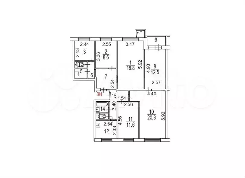 Продам помещение свободного назначения, 104.4 м - Фото 1