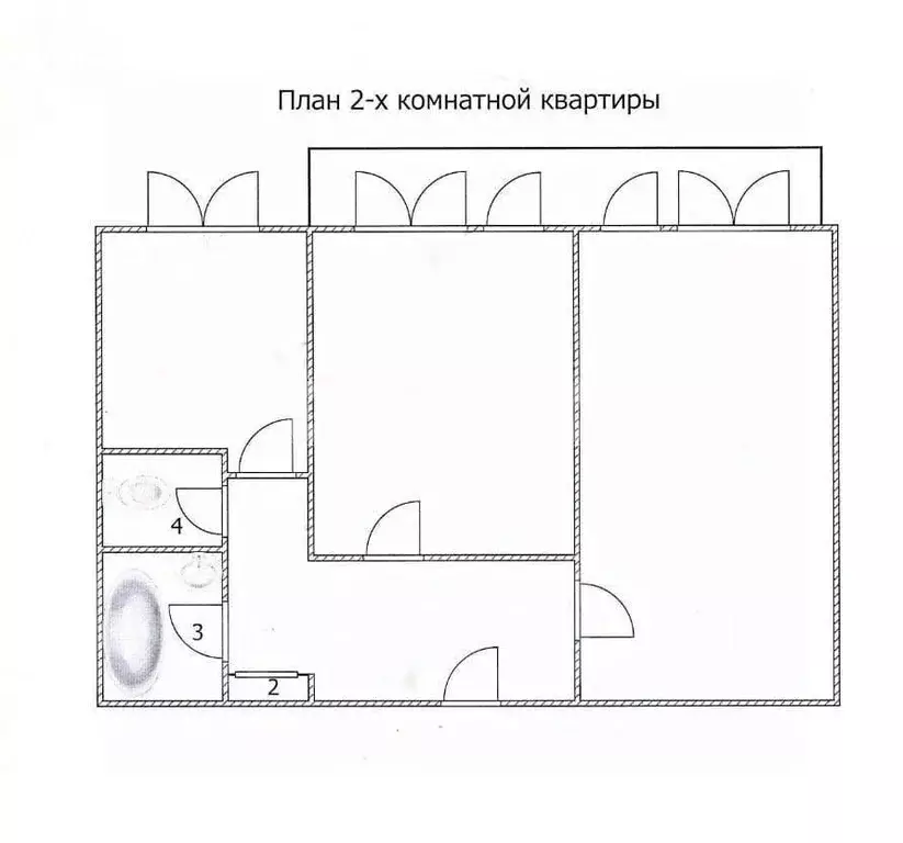 2-к кв. Приморский край, Арсеньев ул. 25 лет Арсеньева, 33 (47.0 м) - Фото 2