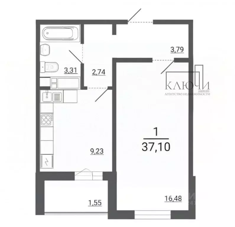 1-к кв. Челябинская область, Магнитогорск ул. 50-летия Магнитки, 29/1 ... - Фото 2