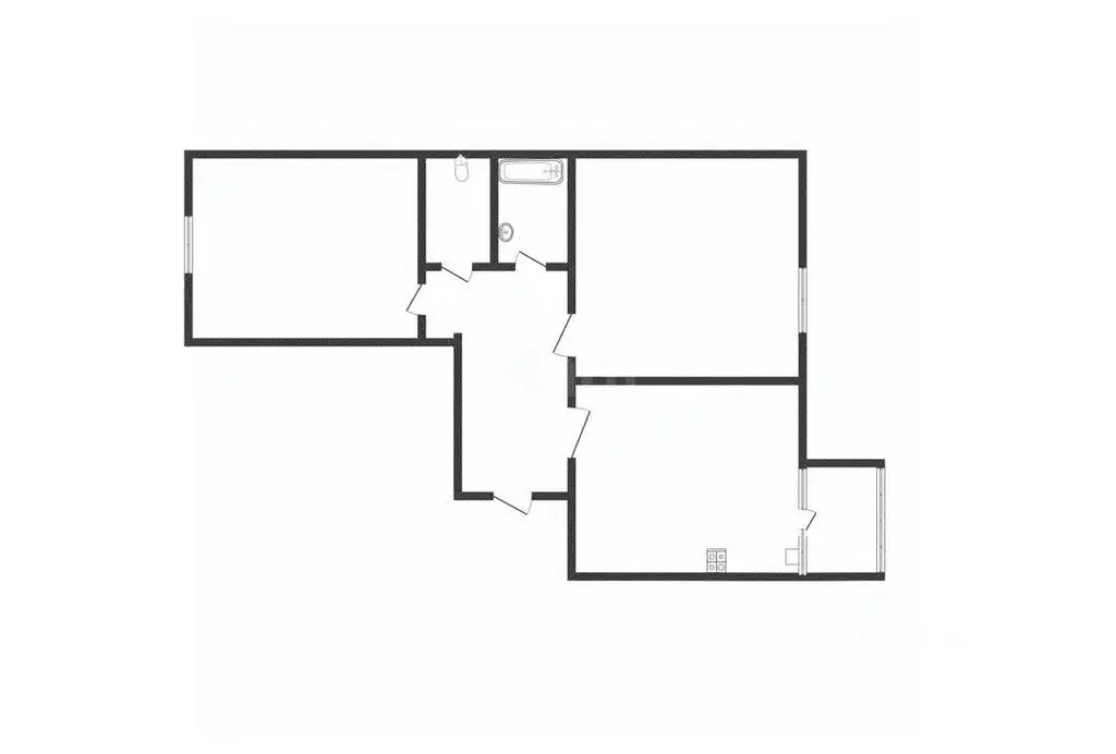 2-к кв. Белгородская область, Губкин Мичуринский мкр, 7 (68.6 м) - Фото 2