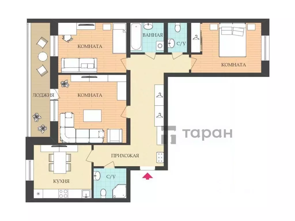 3-к кв. Челябинская область, Челябинск ул. 3-го Интернационала, 58 ... - Фото 1