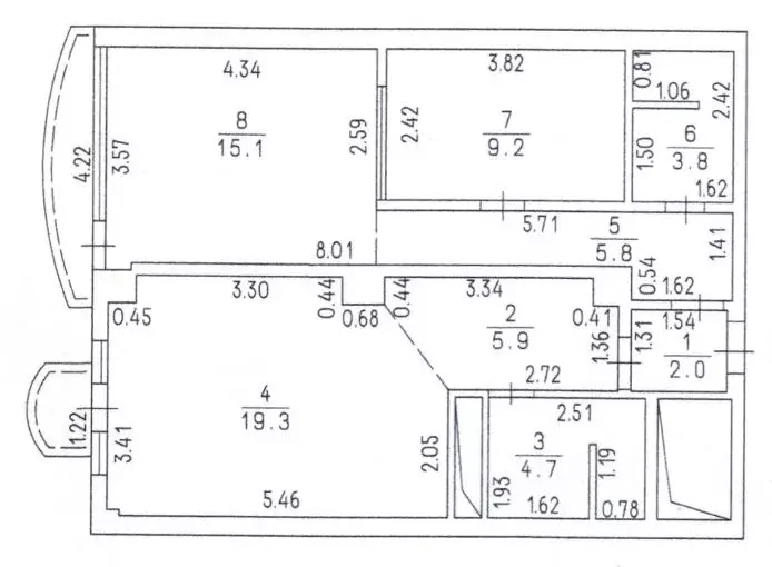 3-к кв. Крым, Ялта ул. Кривошты, 11А (72.1 м) - Фото 1