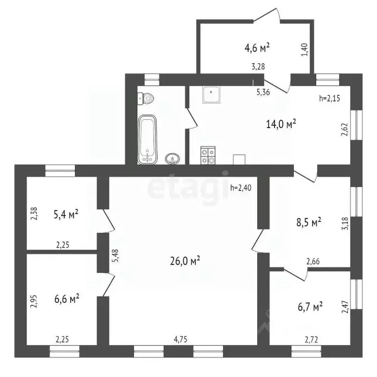 Дом в Воронежская область, Воронеж ул. Надежная, 46 (71 м) - Фото 2