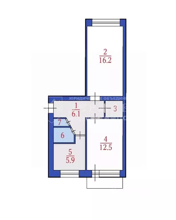 2-к кв. Кемеровская область, Кемерово Стахановская ул., 21А (48.0 м) - Фото 1