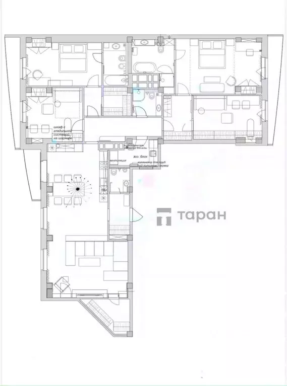 5-к кв. Челябинская область, Челябинск Лесопарковая ул., 8 (210.0 м) - Фото 2