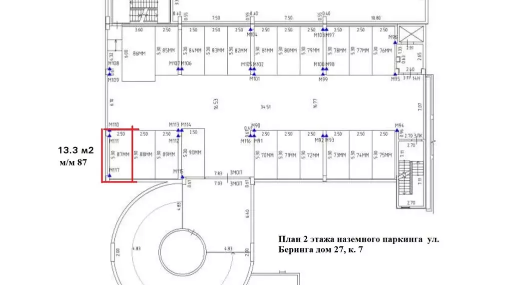 Гараж в Санкт-Петербург ул. Беринга, 27к7 (13 м) - Фото 1