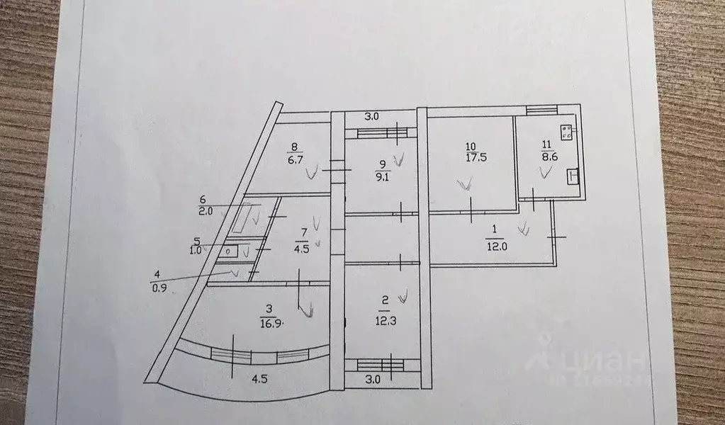 4-к кв. Саратовская область, Саратов Соколовая ул., 18/40 (97.0 м) - Фото 1