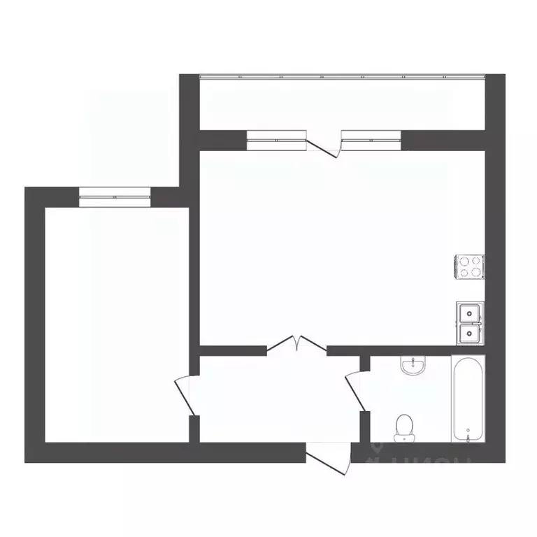 1-к кв. Тюменская область, Тюмень ул. Газопромысловая, 4 (48.9 м) - Фото 2