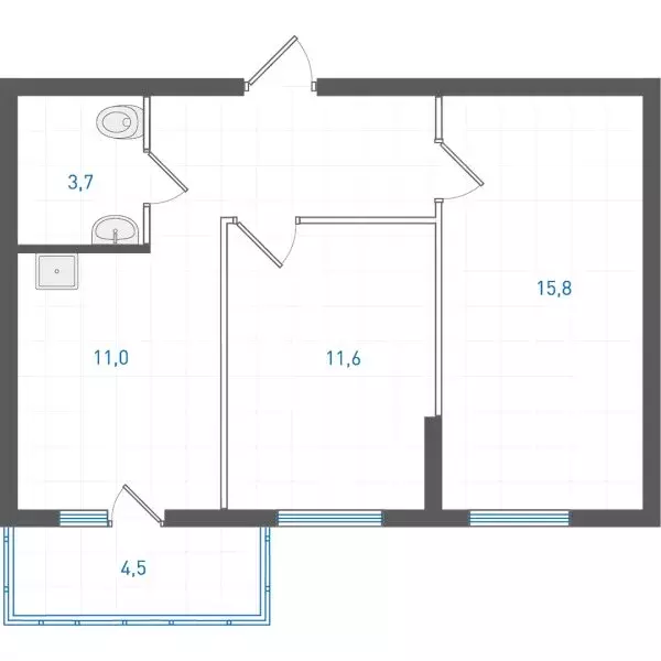 2-комнатная квартира: Екатеринбург, улица Учителей, 33 (49.8 м) - Фото 0
