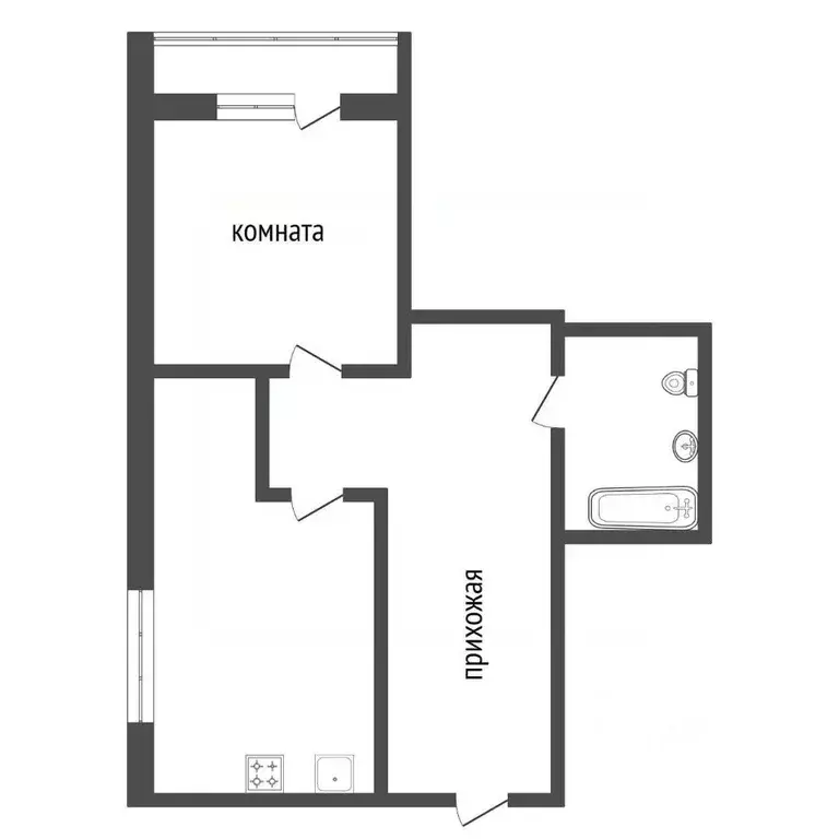 1-к кв. Красноярский край, Красноярск Соколовская ул., 76 (42.6 м) - Фото 2