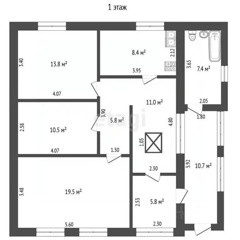 Дом в Самарская область, Кинель городской округ, Алексеевка пгт ул. ... - Фото 1