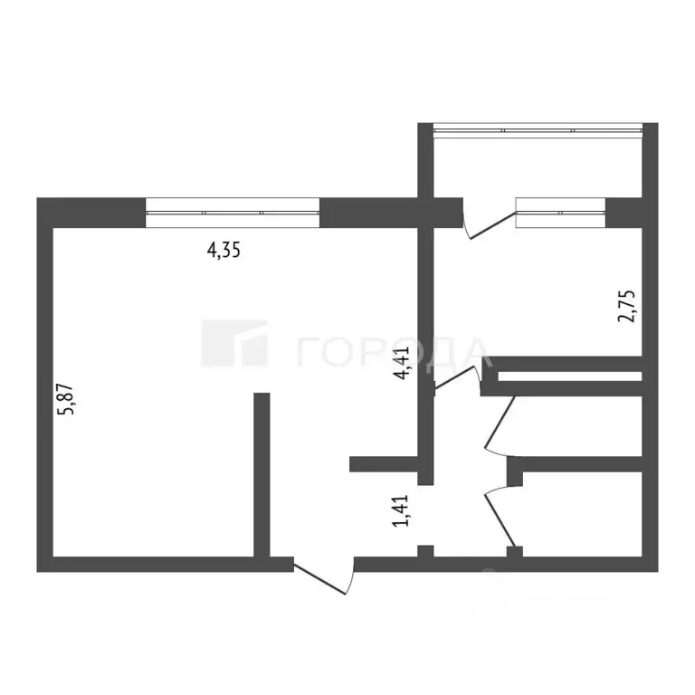 1-к кв. Кемеровская область, Новокузнецк ул. 11-й Гвардейской Армии, ... - Фото 2
