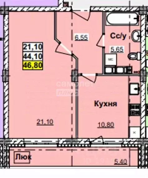 1-к кв. Нижегородская область, Нижний Новгород Деловая ул., 22 (46.8 ... - Фото 1