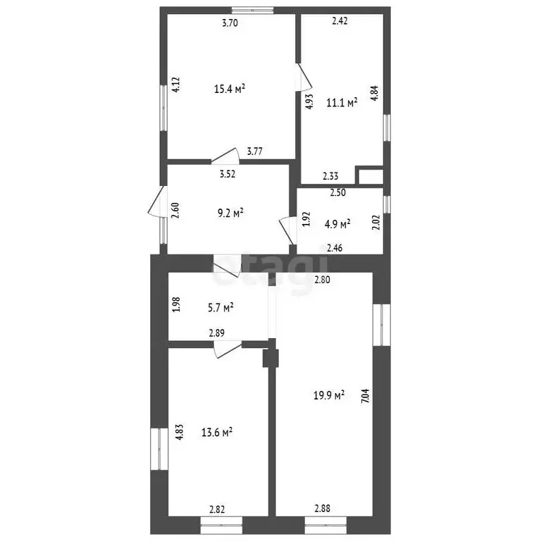 Дом в Дмитровка, Киевская улица, 37 (88.9 м) - Фото 1