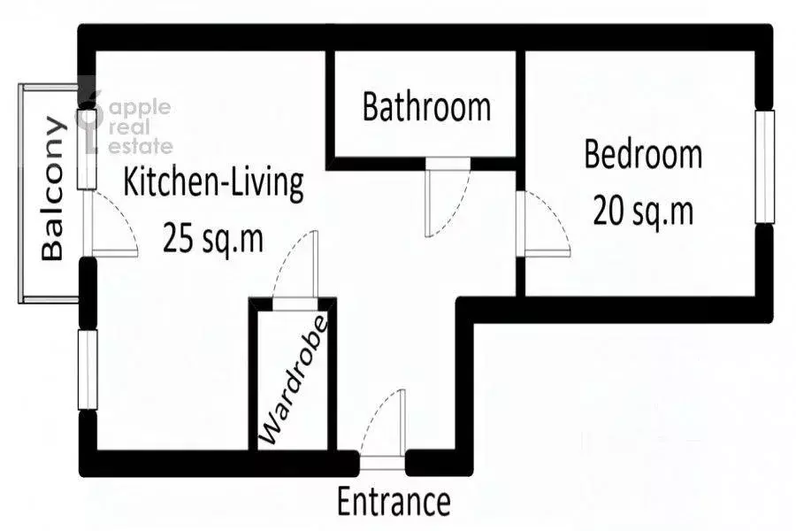 Квартира, 2 комнаты, 65 м - Фото 0