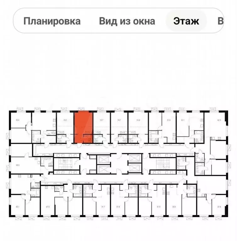 Квартира-студия, 22 м, 7/33 эт. - Фото 1