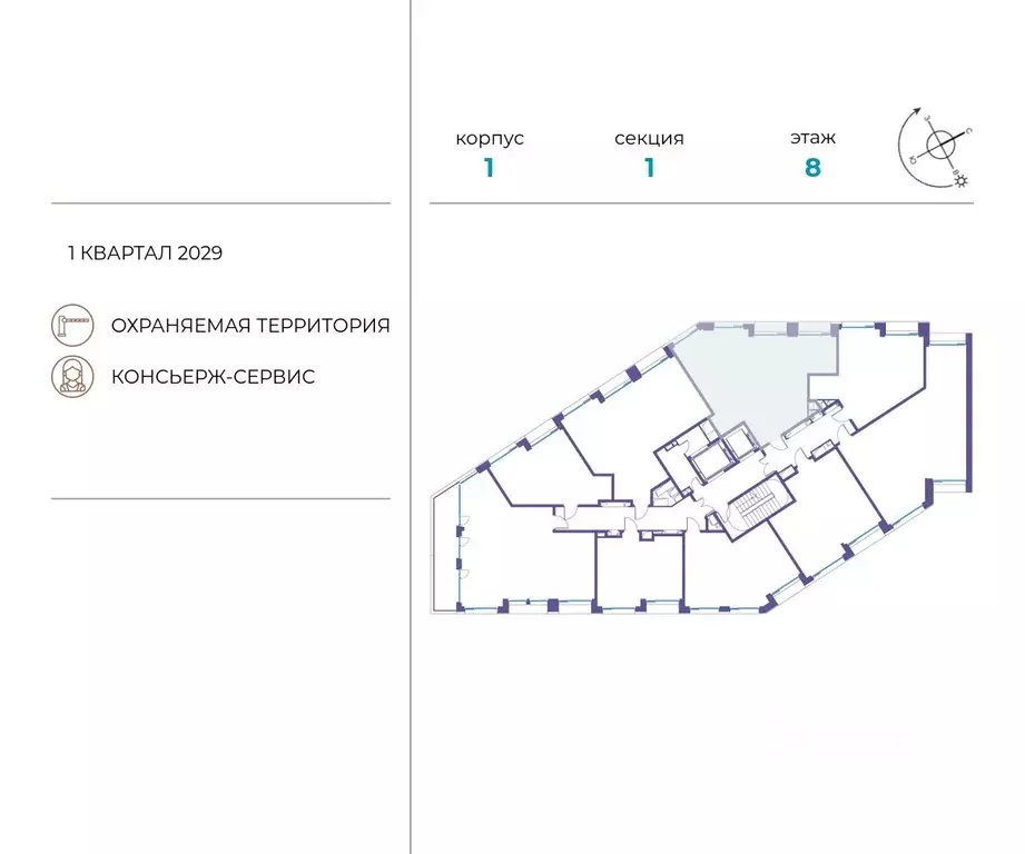 2-к кв. Москва ул. Нижние Мневники, 62Бк1 (76.0 м) - Фото 1