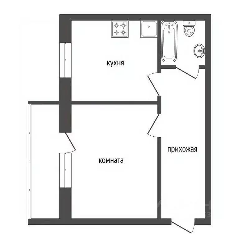 1-к кв. Красноярский край, Красноярск городской округ, пос. Солонцы ... - Фото 2