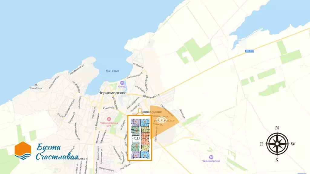 1-к кв. Крым, Черноморское пгт ул. Евпаторийская (49.07 м) - Фото 1