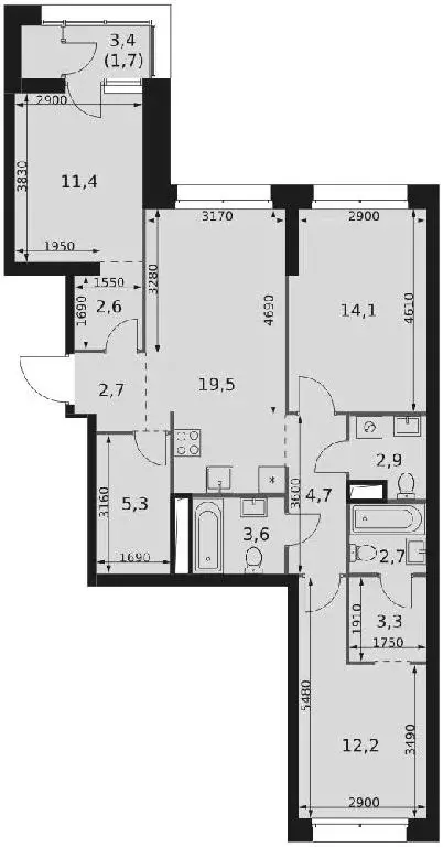 Продается 3-комнатная квартира - Фото 1