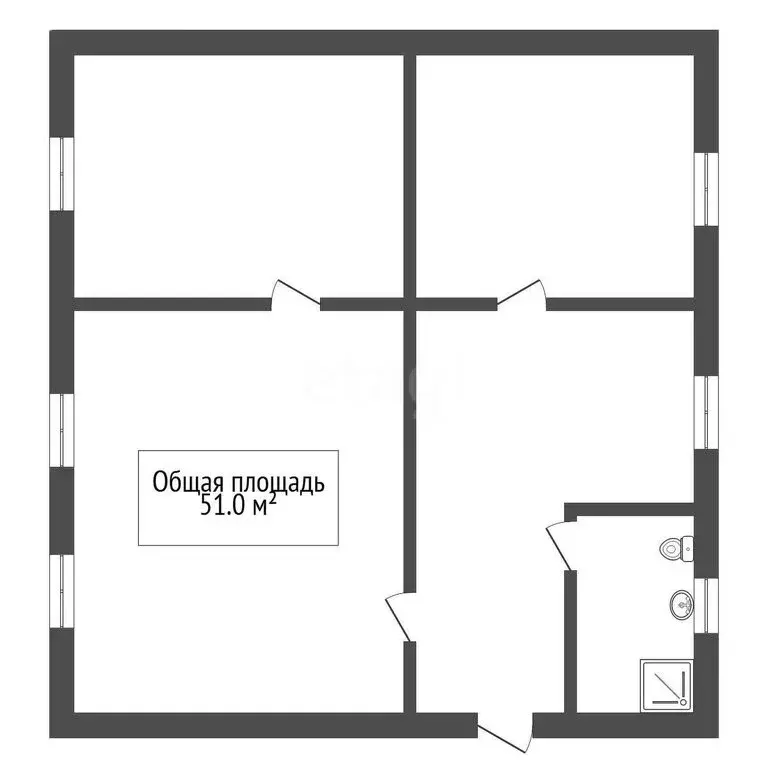 Дом в Новосибирск, улица Коминтерна (51 м) - Фото 0