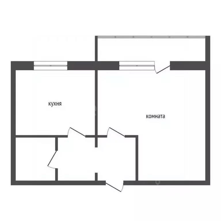 1-к кв. Красноярский край, Красноярск Семафорная ул., 189 (29.1 м) - Фото 2