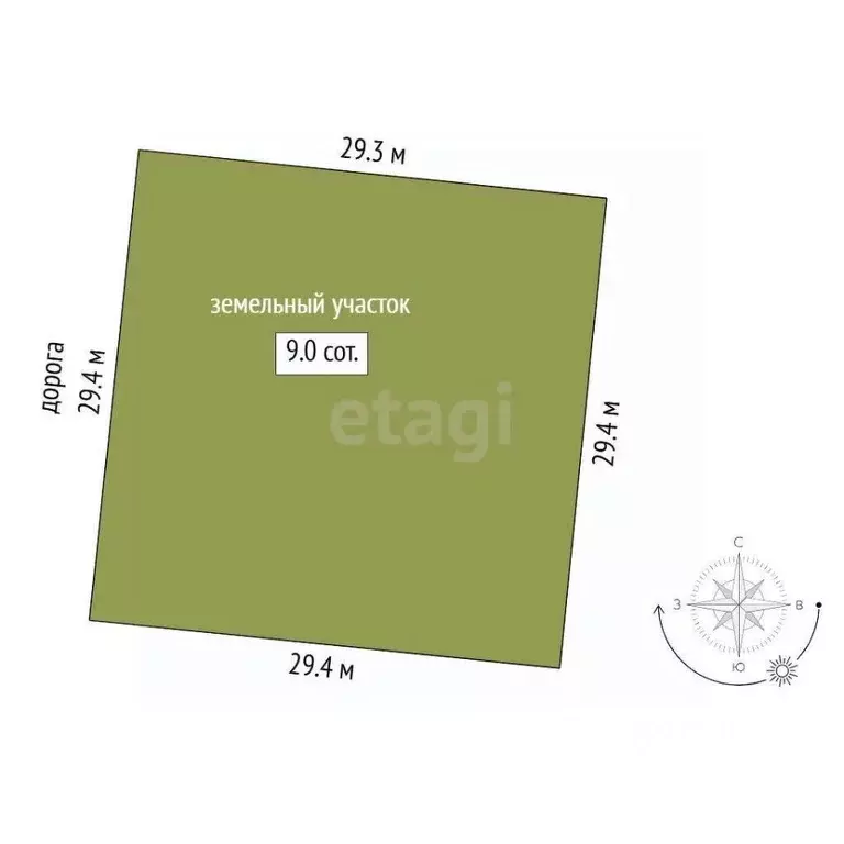 Участок в Тюменская область, Тюмень проезд Керченский (8.99 сот.) - Фото 2