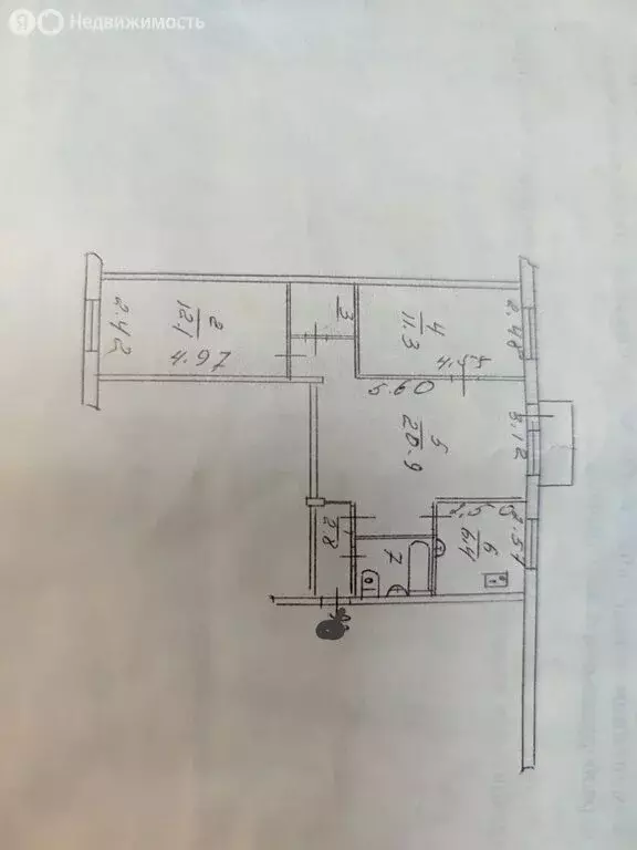 3-комнатная квартира: Омск, 21-я Амурская улица, 24 (58.6 м) - Фото 2
