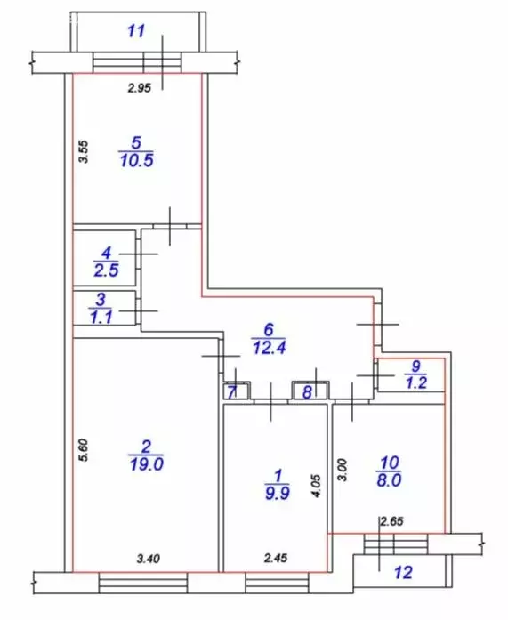 3-комнатная квартира: Тверь, улица Малая Самара, 9 (70 м) - Фото 1