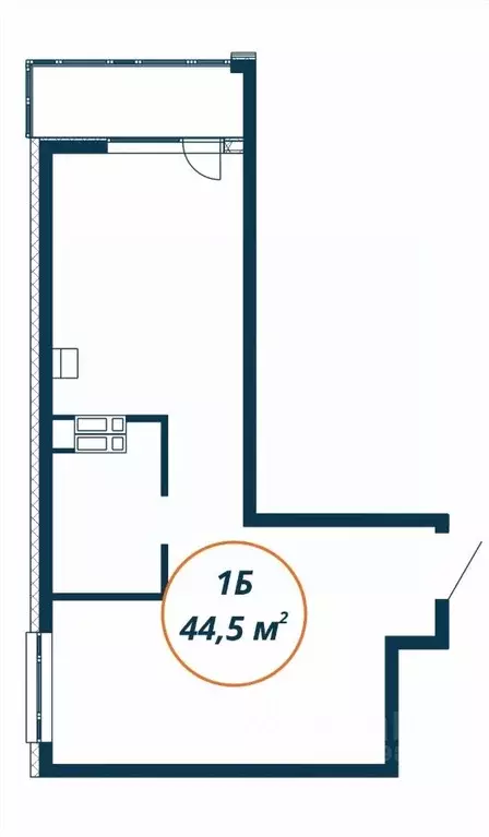 Студия Приморский край, Находка  (44.5 м) - Фото 1