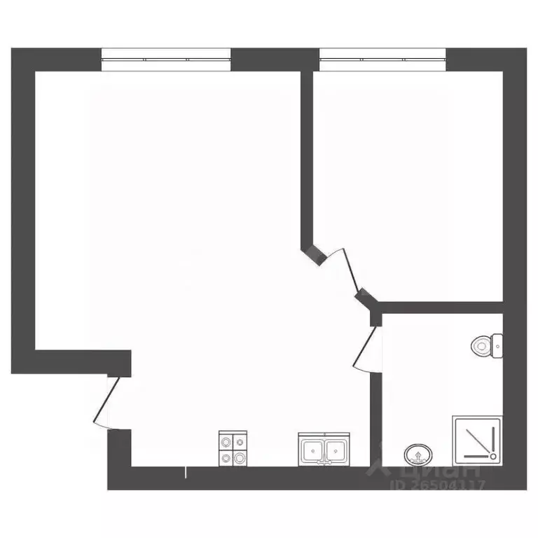2-к кв. Севастополь ул. Челюскинцев, 57/3 (39.0 м) - Фото 2